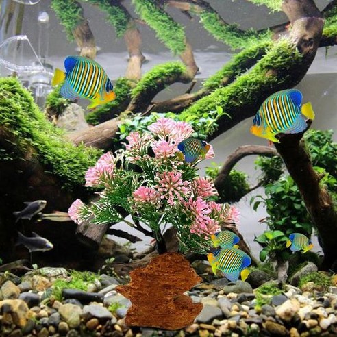 모스볼 어항 나무 데스크탑 장식 수족관 수중 자연 녹색 식물 인공 조경, Fish Tank Tree, 1개 레어모스