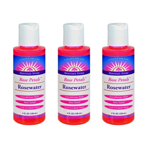 헤리티지스토어 로즈 페탈 워터, 120ml, 3개