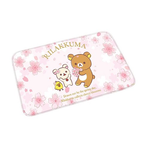 환영 입구 비-슬립 개 고양이 카펫 주방 매트 현대 만화 Rilakkuma 층 매트 홈 장식 복도 발코니 문 매트, 40센치메터x60센치메터, New000502