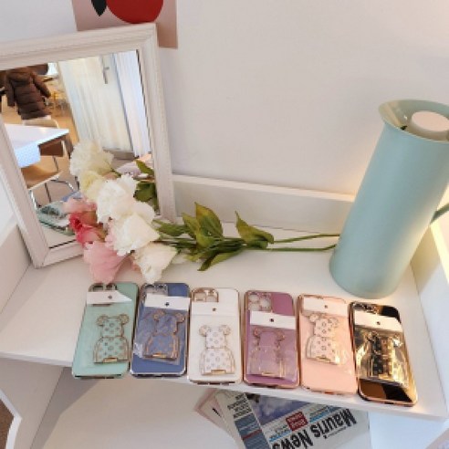 아이폰14 프로 (iPhone14 Pro)루이 베어 그립톡 케이스, 퍼플