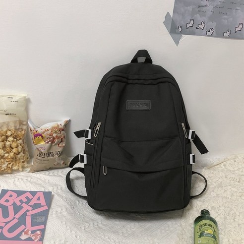 KORELAN백팩 여대생 패션 오리지널 대용량 가방 학생 가방 붐 한국판 고등학교 남학생 가방