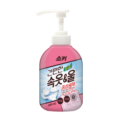 소키 간편한 속옷 울 중성세제 본품, 500ml, 1개