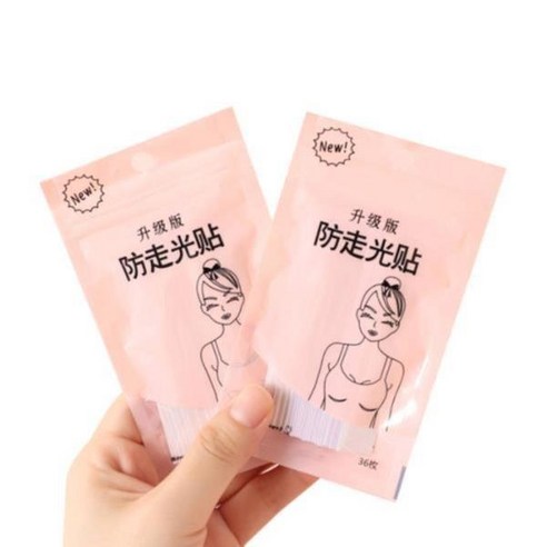 LVC 노출 막아주는 옷고정 테이프 옷맵시 방지 36개입 헐리우드 브라 패션, 1대형1.8x8.5cm36개