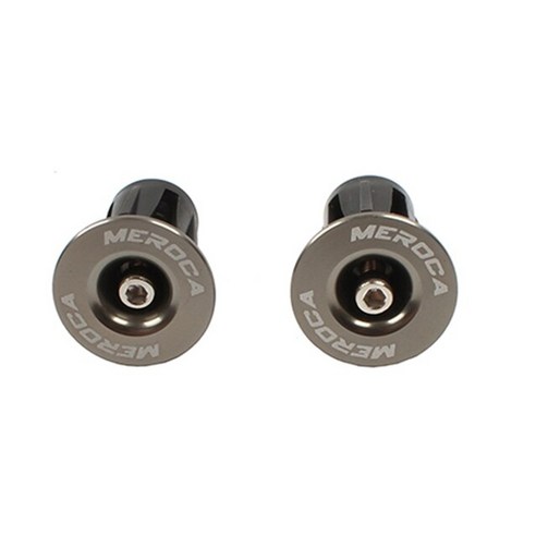 Inner bar end 이너바 엔드 핸들 그립 헨들 바 자전거 meroca Bicycle handle plug mtb road bike 알루미늄 합금 확장 커버 플러그, 실버 1 쌍, 1개