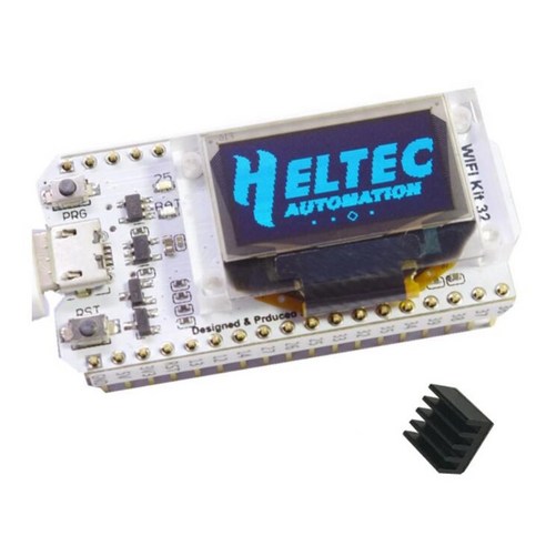 H Eltec Automation WiFi ESP32 개발 보드 0.96 인치 블루 OLED 방열판으로 Arduino 용 사물의 인터넷, 하나, 보여진 바와 같이