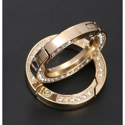 큐빅 O링 2개 세트 3.5cm 가방끈 고리 오픈형 오링 뜨개 가방 부자재 o-ring, 금색