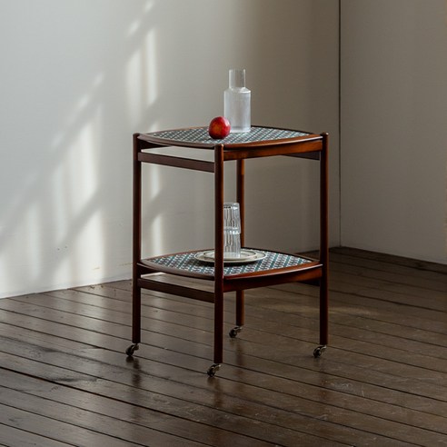 장미맨숀 리브 트롤리 01: 실용성과 미를 겸비한 2단 웨건 카트 장미맨숀