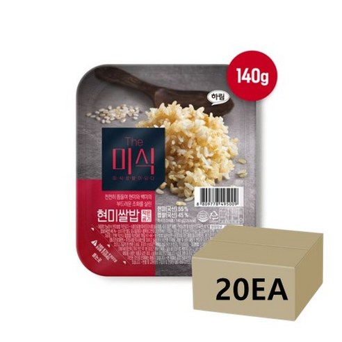 The미식 현미쌀밥 작은공기, 140g, 20개