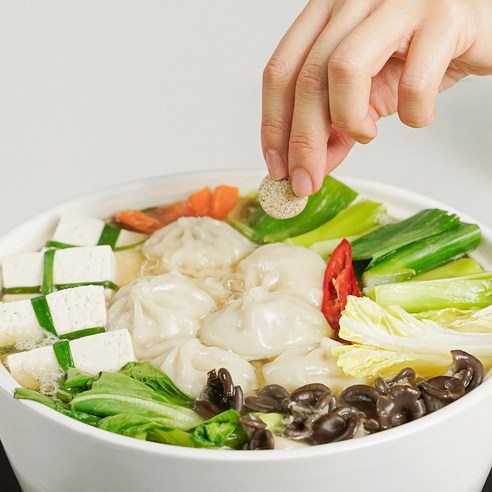 깊은 맛의 집에서 만드는 고체 코인 육수