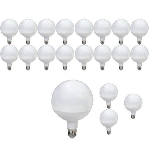 데이타임 LED 롱타입 볼전구 G95 12W 20개입, 주광색, 20개
