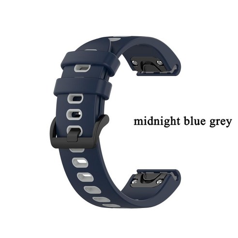 Garmin Fenix 6S Pro Solar Sapphire 5S Plus 스트랩 가민 QUICKFIT 20mm 시계 줄 2 색 스크럽 고무 퀵 스트리핑 손목 밴드, #1, Quick Fit 20mm