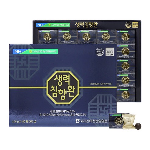 농협 생력 침향환 100환 추석 명절 부모님 선물세트, 1개, 3.75g 건강분말/건강환