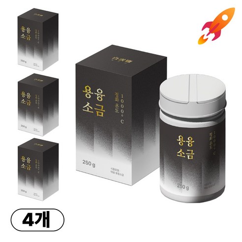백운염 프리미엄 용융소금, 4개, 250g