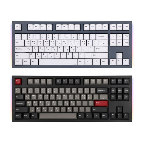 앱코 K660M TKL 딥로얄 저소음 적축 PBT 체리 게이밍 키보드, 이색사출 앱코 K660M TKL 딥로얄 저소음 적축 PBT 체리 게이밍 키보드, 이색사출