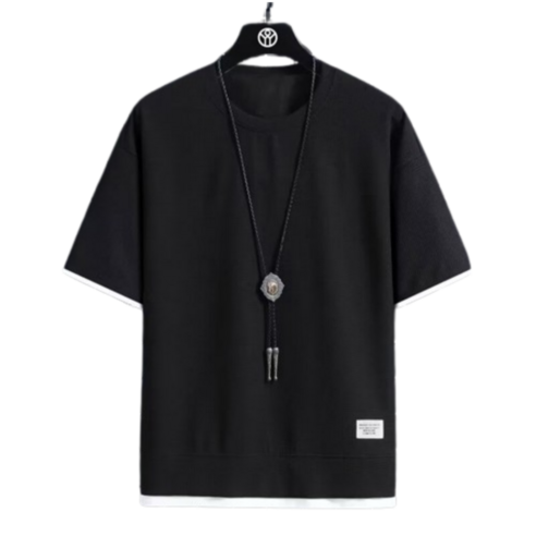 레이어드 오버핏 반팔티로 여름 스타일을 더욱 멋지게