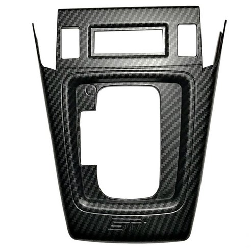 Subaru Forester 2013-2018 자동차 기어 시프트 노브 패널 커버 트림 장식 프레임 스티커 액세서리 매트 블랙, 보여진 바와 같이, 하나