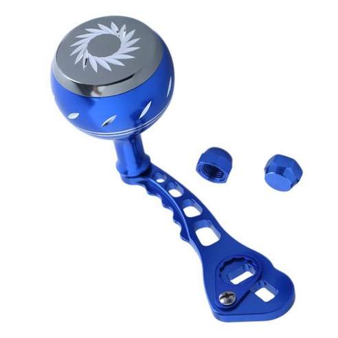 알루미늄 합금 베이트캐스팅 낚시 릴 로커 단일 릴 핸들 84mm, 블루