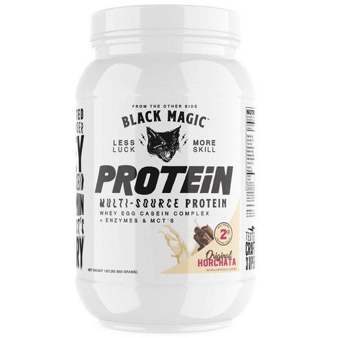 Black Magic 멀티-소스 프로틴 유청 에그 카제인 컴플렉스 + 효소 & MCT''s, 850g, 1개