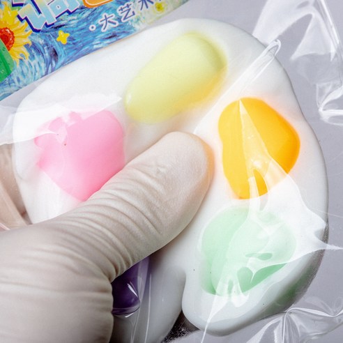 [이거쩌거] 쫀득말랑이 스트레스해소, 1개, 50g, 하트팔레트 화이트