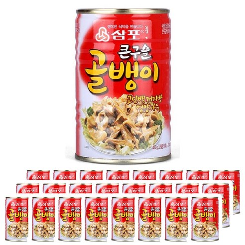 골뱅이캔(삼포 구슬 400g)X24/통조림, 24개