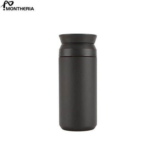 MONTHERIA 몬테리아 이중 진공 스텐 트래블 텀블러 500ml, 블랙