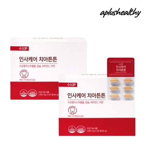 [aplushealthy] 인사케어 인사튼튼 칼슘 영양제, 2세트, 60정