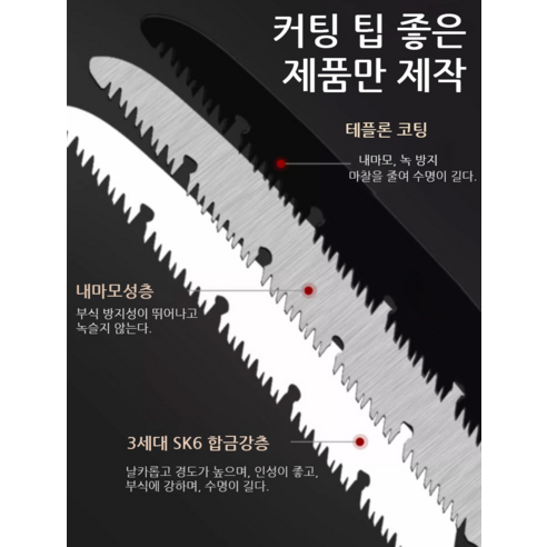 효율적인 작업을 위한 독일 강철 접이식 톱