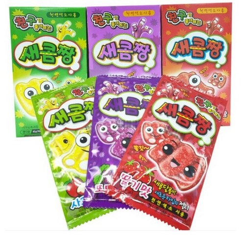 카루길식품 새콤짱 포도맛 젤리, 35g, 80개