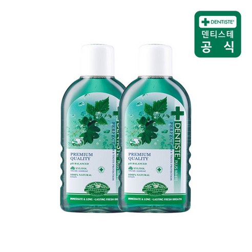 덴티스테 내츄럴 오랄린스, 700ml, 2개