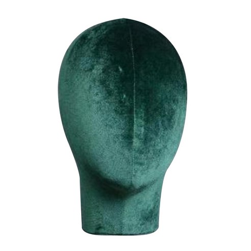 Ursmart 모자 진열대 가정 백색을 위한 마네킹 머리 화장품 모형 머리, 짙은 녹색, 설명, 설명