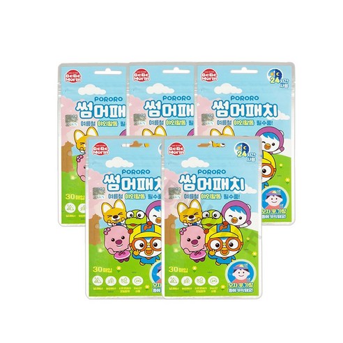 뽀로로 썸머패치 30p, 5개
