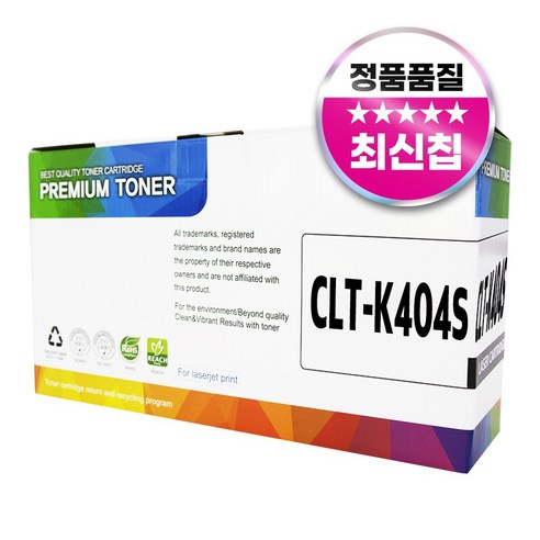 삼성 CLT-404S 호환 토너 SL-C433 C483 C483W C430, 1개, CLT-K404S 검정