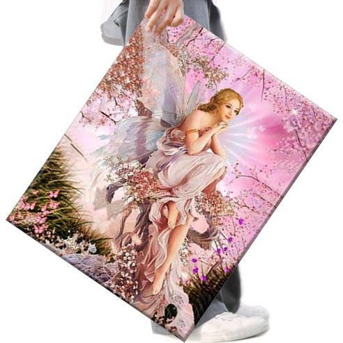 FASEN diy보석십자수 캔버스 형액자 세트 40cm x 50cm, AYW-175, 1세트