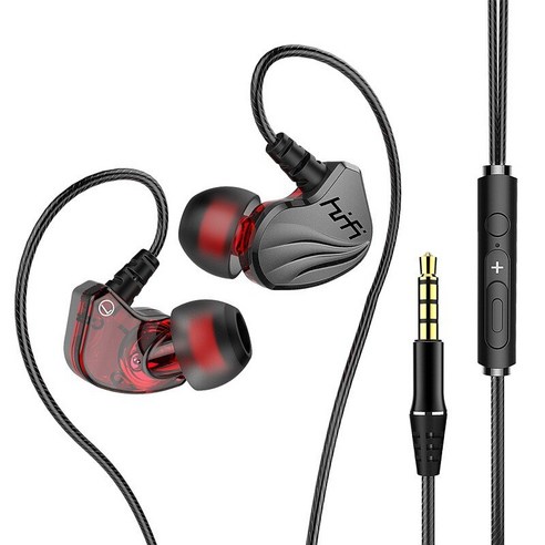 [XIG] Olhveitra 유선 이어폰 귀 컴퓨터 아이폰 삼성 Pc 3.5Mm Auriculares 스테레오 헤드셋 게이머 핸즈프리 마이크, 하나, 스타일 블랙