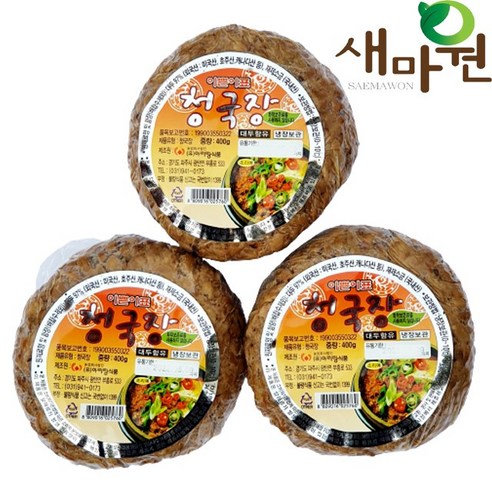 새마원 아리랑식품 이쁜이표 청국장 400g, 12개