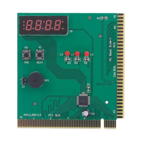 4 자리 카드 PC 분석기 컴퓨터 진단 메인 보드 포스트 테스터의 PCI 이사 전원 켜기 자체 테스트 카드, 보여진 바와 같이, 하나