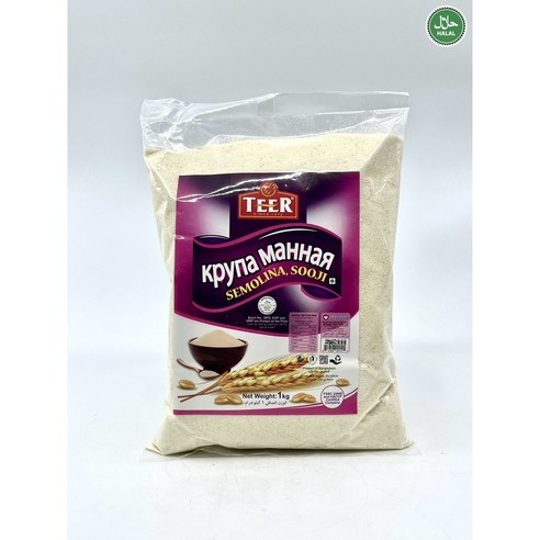 Premium Semolina Flour 프리미엄 세몰리나 밀가루, 3개, 1kg