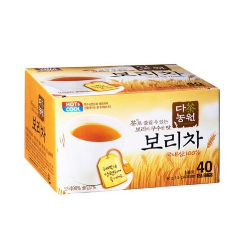 [다농원] 보리차 40T, 1.5g, 40개입, 1개