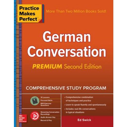 Practice Makes Perfect: German Conversation Premium Second Edition Paperback, McGraw-Hill Education, English, 9781260143775