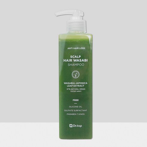 닥터탑 와사비 스칼프 두피샴푸 쿨 민트향, 400ml, 1개