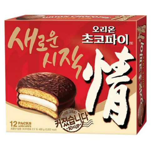 오리온 초코파이, 468g, 3개