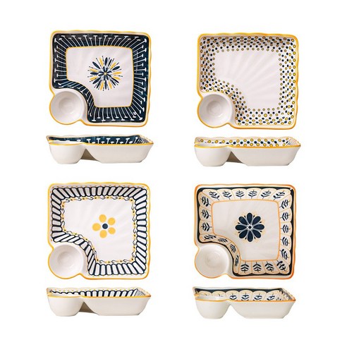 다양한 요리를 멋지게 담는 만능 소스접시