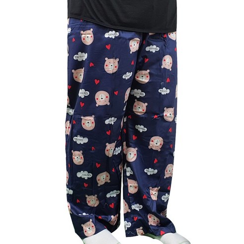 남여공용 빅사이즈 9부 특면 파자마 바지 (3XL~4XL)