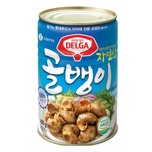 5분마켓 롯데 자연산 골뱅이 400g, 1개