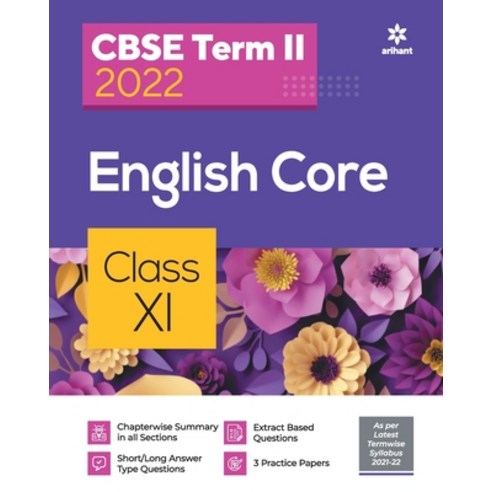 (영문도서) CBSE Term II English Core 11th Paperback, Arihant Publication India L..., 9789325796768
