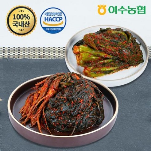 [여수농협] 여수돌산 고들빼기2kg + 갓김치1kg