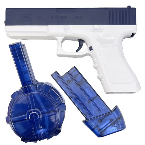 라푸유 전동물총 자동샷 전동연발 물총 물놀이 물축제용품 여름인싸템 전자물총 [재고있음/빠른출고+라푸유 사은품], 리뉴얼, 블루