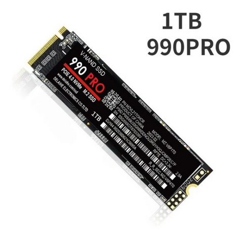 SSD 고속 990 PRO PCIe 4.0 NVMe M.2 2280 1TB 2TB 4TB 노트북 PC PS4 용 내장 솔리드 스테이트 하드 드라이브, 01 1TB 990PRO