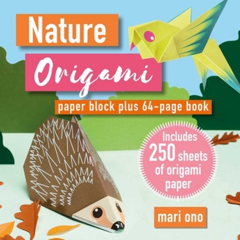 (영문도서) Nature Origami: Paper Block Plus 64-Page Book Paperback, Cico, English, 9781800654068