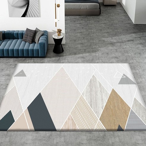 다국적 북유럽 기하학적 조립 거실 카펫 현대 편적풍 차 탁자 깔개 사무실 침실 카펫 바닥 깔개, 2563